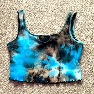 Tie dye cropped tank